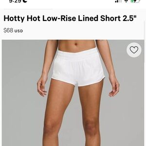 Older version, white lululemon Hotty-hots